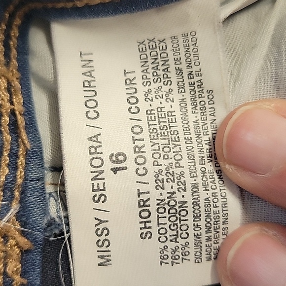 Gloria Vanderbilt 16 Stretchy Jeggings Blue Jeans - Picture 9 of 10